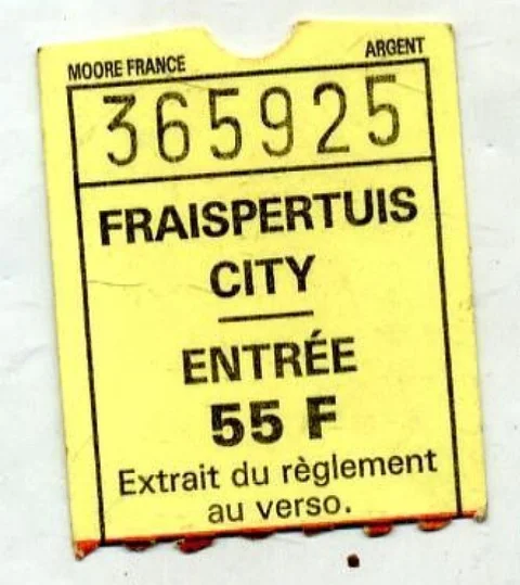 billet fin des années 1990